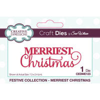Creative Expressions - Festive Collection - Craft Dies - Merriest Christmas