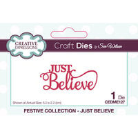 Creative Expressions - Festive Collection - Christmas - Craft Dies - Mini Expressions - Just Believe