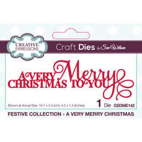 Creative Expressions - Festive Collection - Craft Dies - A Very Merry Christmas