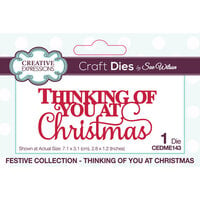 Creative Expressions - Festive Collection - Craft Dies - Thinking Of You At Christmas
