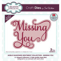 Creative Expressions - Craft Dies - Shadowed Sentiment - Missing You