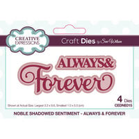 Creative Expressions - Craft Dies - Noble Shadowed Sentiment - Always And Forever