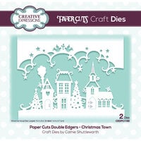 Creative Expressions - Paper Cuts Collection - Craft Dies - Christmas Town Double Edger