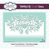 Creative Expressions - Paper Cuts Collection - Craft Dies - Floral Spray Edger