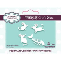 Creative Expressions - Paper Cuts Collection - Craft Dies - Mini Purrfect Pals
