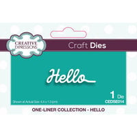 Creative Expressions - One-Liner Collection - Craft Dies - Hello