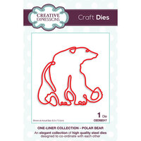 Creative Expressions - One Liner Collection - Christmas - Craft Dies - Polar Bear