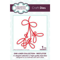 Creative Expressions - One Liner Collection - Christmas - Craft Dies - Mistletoe