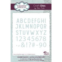 Creative Expressions - Craft Dies - Shabby Basics - Alpha and Number Set