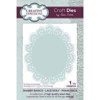 Creative Expressions - Shabby Basics Collection - Craft Dies - Lace Doily - Francesca