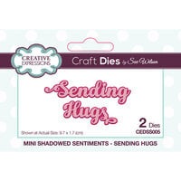 Creative Expressions - Craft Dies - Mini Shadowed Sentiments - Sending Hugs