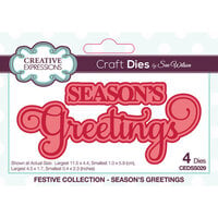 Creative Expressions - Festive Collection - Christmas - Craft Dies - Season's Greetings