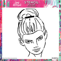 Creative Expressions - Stencils - Head Turn - Tilted Down