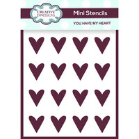 Creative Expressions - Mini Stencils - 4 x 3 - You Have My Heart