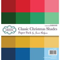 Creative Expressions - 8 x 8 Paper Pack - Classic Christmas Shades
