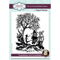 Creative Expressions - Paper Panda Collection - Pre-Cut Mounted Rubber Stamps - Tweedledum and Tweedledee