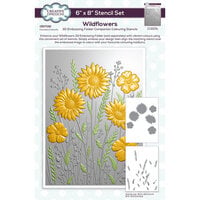 Creative Expressions - Stencils - Companion Colouring - Wildflowers