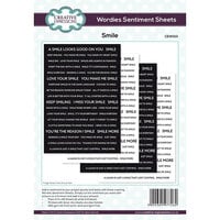 Creative Expressions - Wordies Sentiment Sheets - Smile