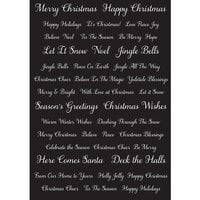 Creative Expressions - Wordies Sentiment Sheets - Christmas Script