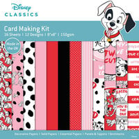 Creative World Of Crafts - 8 x 8 Card Making Pad - 101 Dalmatians