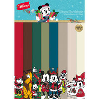 Creative World Of Crafts - Christmas Collection - A4 Colour Card Pack - Mickey and Minnie