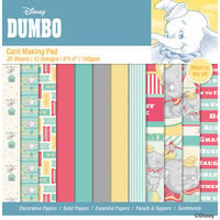 Creative World Of Crafts - 8 x 8 Card Making Pad - Dumbo