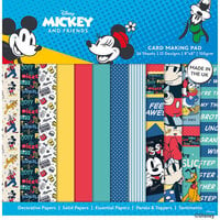 Creative World Of Crafts - 8 x 8 Card Making Pad - Mickey and Friends