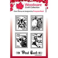 Woodware - Clear Photopolymer Stamps - Mini Postage