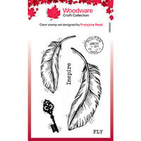 Woodware - Clear Photopolymer Stamps - Two Feathers
