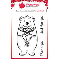 Woodware - Clear Photopolymer Stamps - Flower Bear