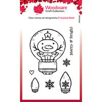 Woodware - Christmas - Clear Photopolymer Stamps - Snowman Light Bulb