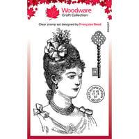 Woodware - Clear Photopolymer Stamps - Vintage Lady