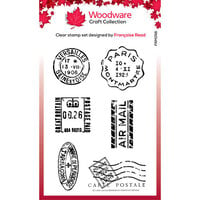 Woodware - Clear Photopolymer Stamps - Mini Postmarks
