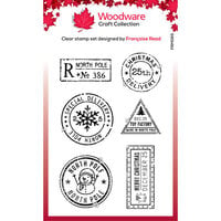 Woodware - Clear Photopolymer Stamps - Christmas Postmarks