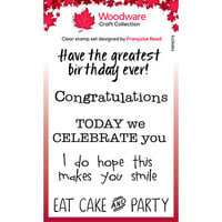 Woodware - Clear Photopolymer Stamps - Extra Birthdays