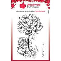 Woodware - Clear Photopolymer Stamps - Mini Geranium