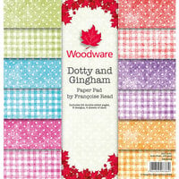 Woodware - 8 x 8 Paper Pad - Dotty and Gingham