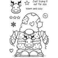Woodware - Christmas - Clear Photopolymer Stamps - Cozy Gnome Jumper