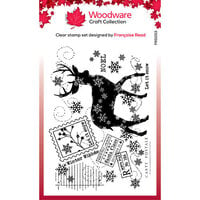 Woodware - Christmas - Clear Photopolymer Stamps - Winter Reindeer