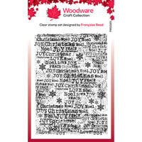 Woodware - Christmas - Clear Photopolymer Stamps - Scratched Background