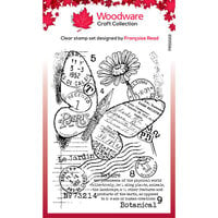 Woodware - Clear Photopolymer Stamps - Paper Nib Butterfly
