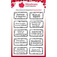 Woodware - Clear Photopolymer Stamps - Distressed Labels