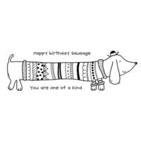 Woodware - Clear Photopolymer Stamps - Sausage Dog