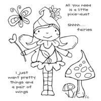 Woodware - Clear Photopolymer Stamps - Garden Fairy