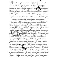 Woodware - Clear Photopolymer Stamps - Old Letter