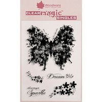 Woodware - Clear Photopolymer Stamps - Butterfly Sparkle