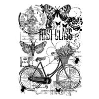 Woodware - Clear Photopolymer Stamps - Bicycle Collage
