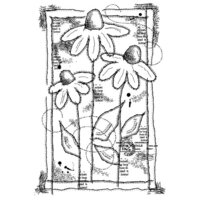 Woodware - Clear Photopolymer Stamps - Sketched Daisies