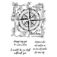 Woodware - Clear Photopolymer Stamps - Compass