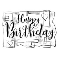 Woodware - Clear Photopolymer Stamps - Birthday Strips